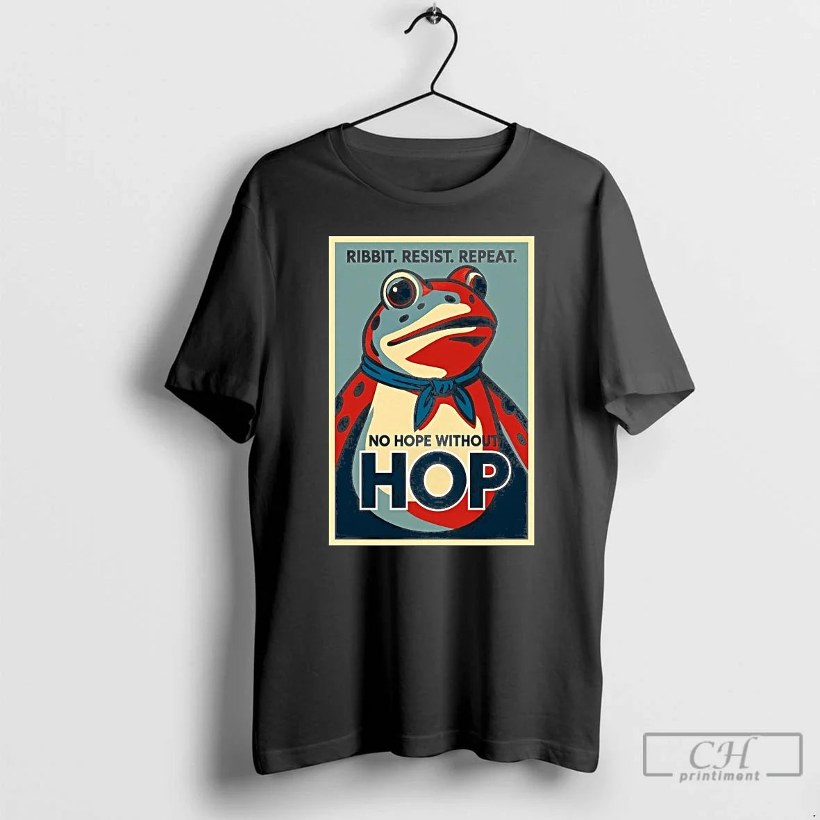 Classic Ribbit Resist Repeat No Hope Without Hop Portland Frog T Shirts