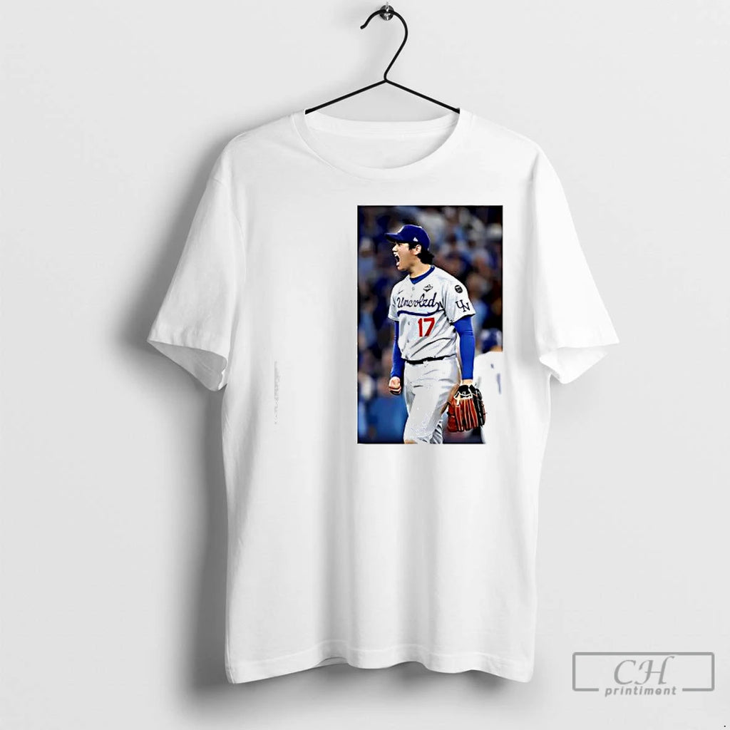 Classic Shohei Ohtani La Player Number 17 Graphic