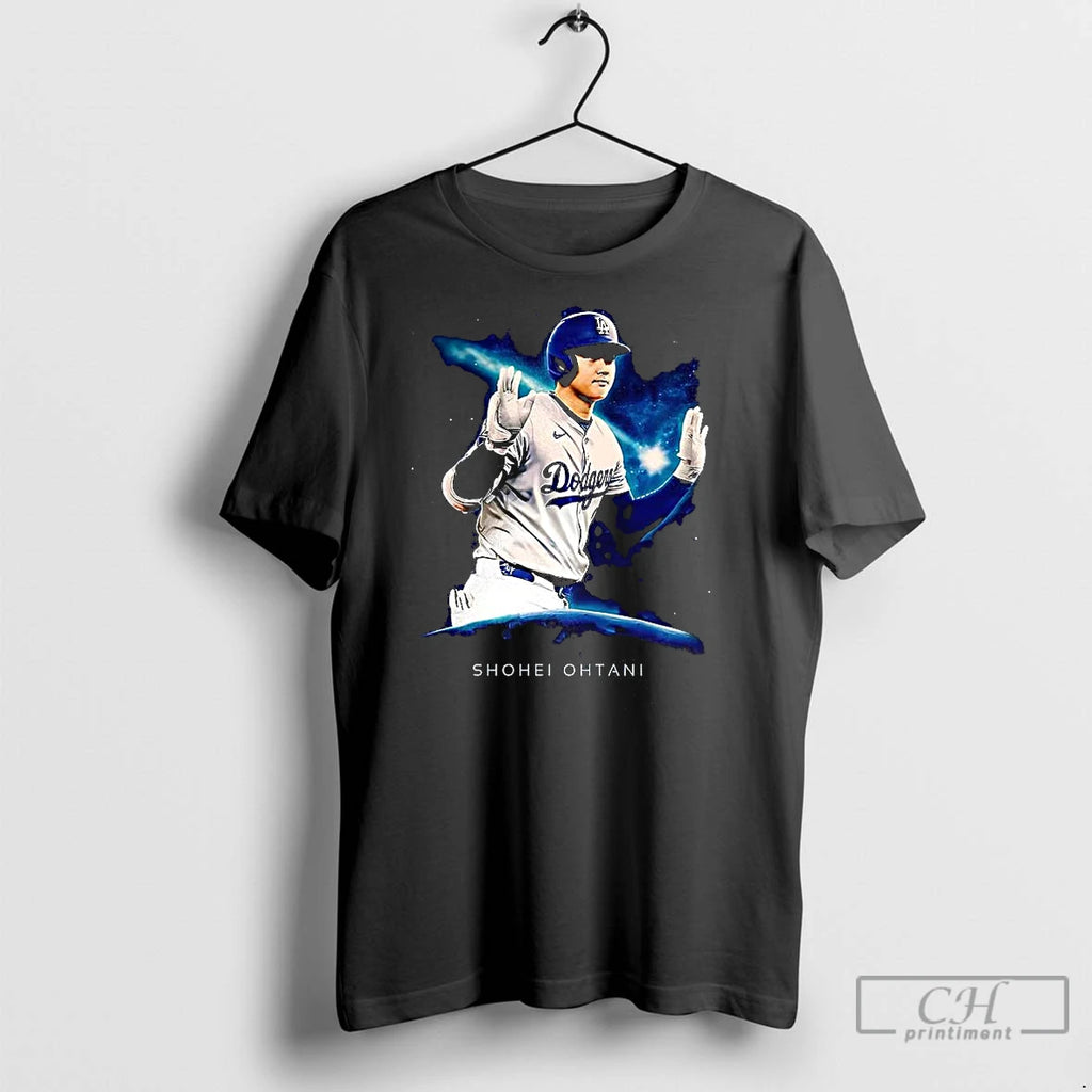 Classic Shohei Ohtani Los Angeles Dodgers World Series Champions Outer Space
