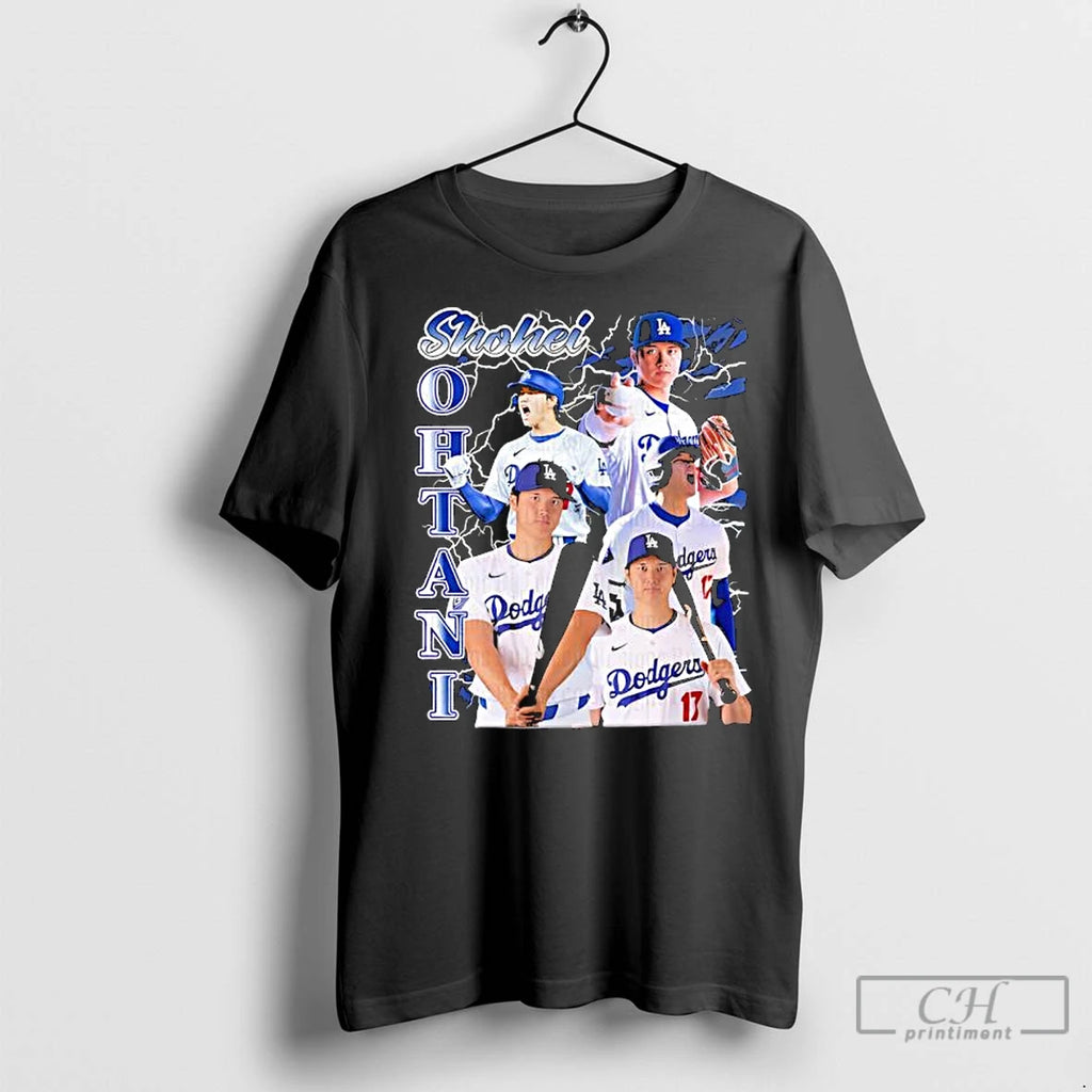Classic Shohei Ohtani In A Los Angeles Dodgers Players Graphic