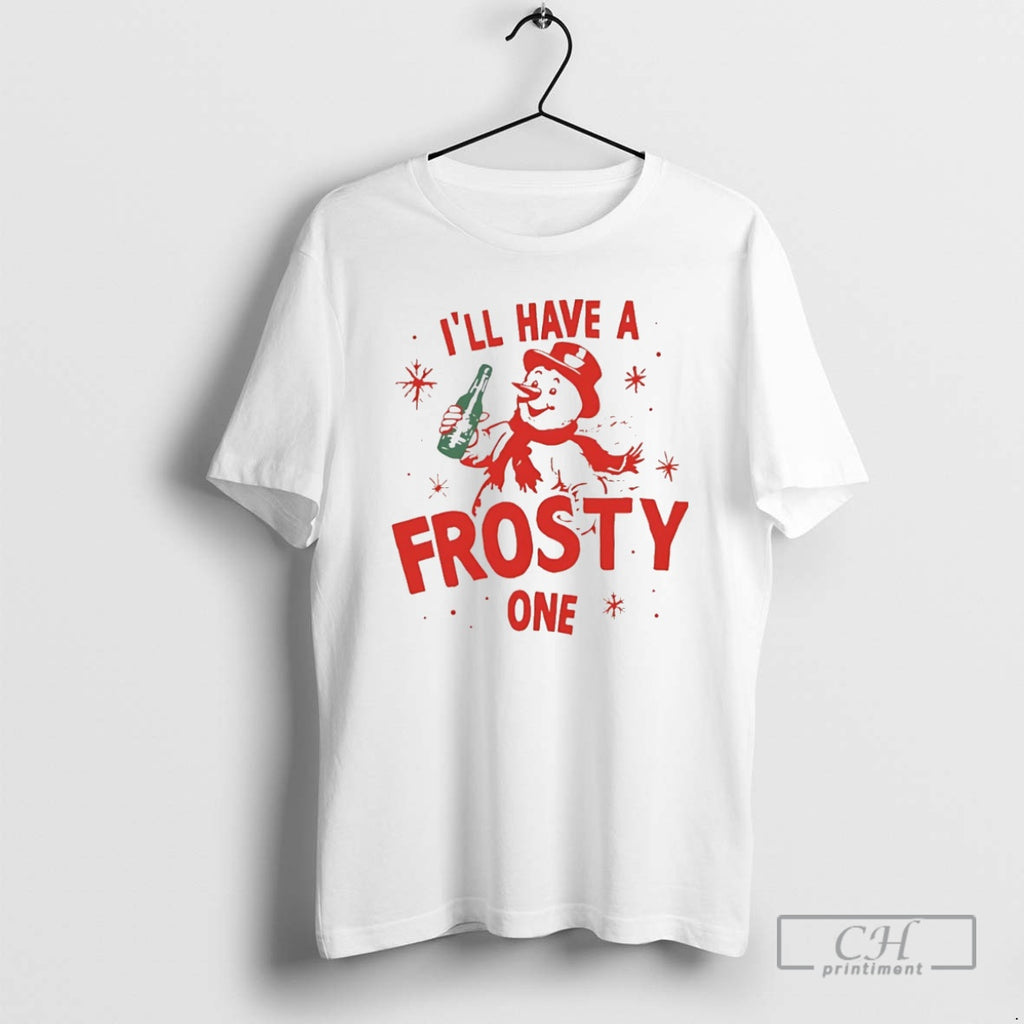 Classic Snowman Ill Have A Frosty One Christmas Christmas Shirt Sweater