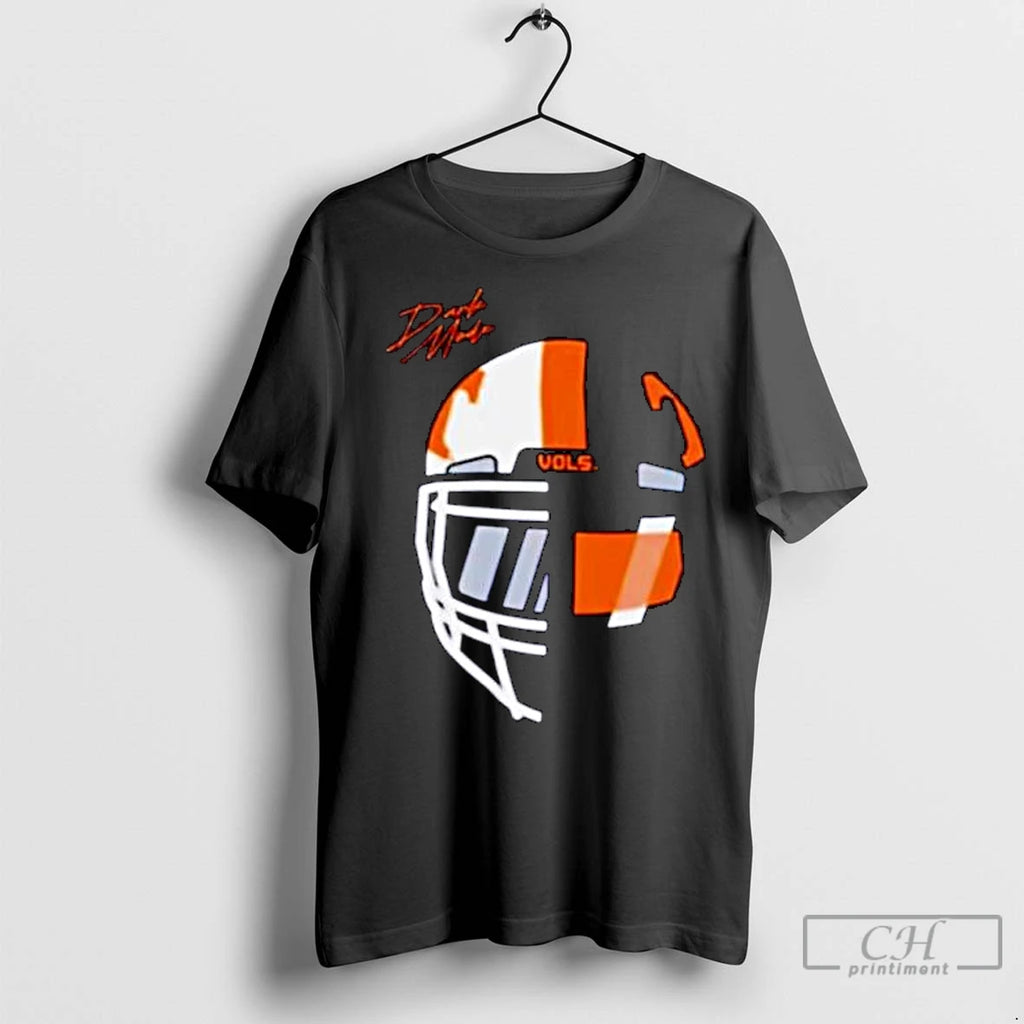 Classic Tennessee Volunteers Dark Mode Split Helmet Ornaments