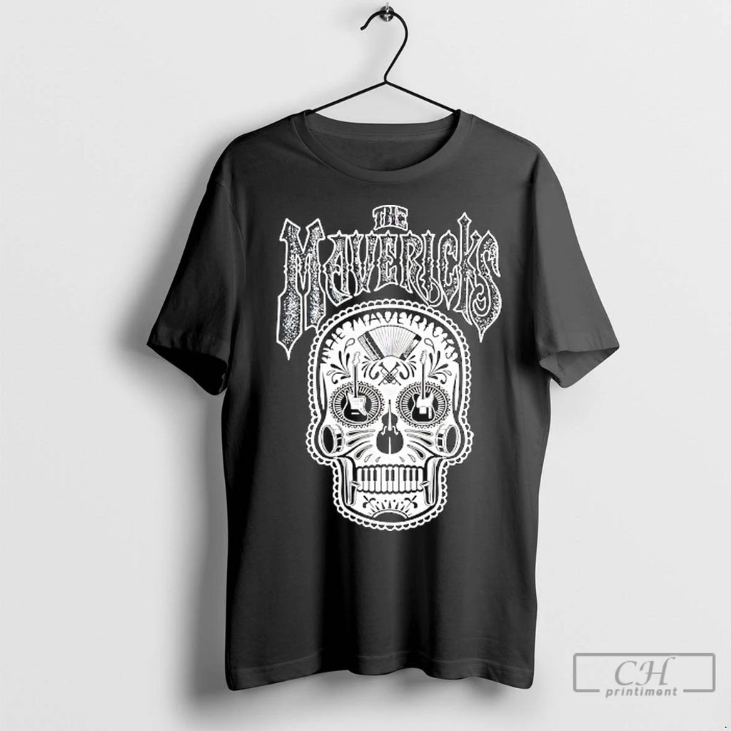 Classic The Mavericks Skull Guitar Piano