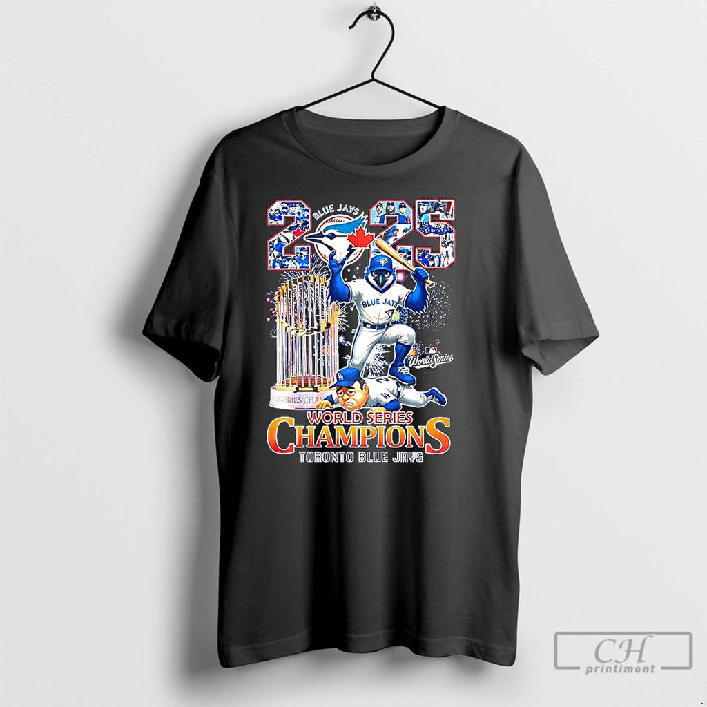 Classic Toronto Blue Jays 2025 World Series Champions Trophy Firework