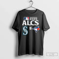 Classic Toronto Blue Jays Vs Seattle Mariners 2025 Alcs Baseball Matchup T Shirts