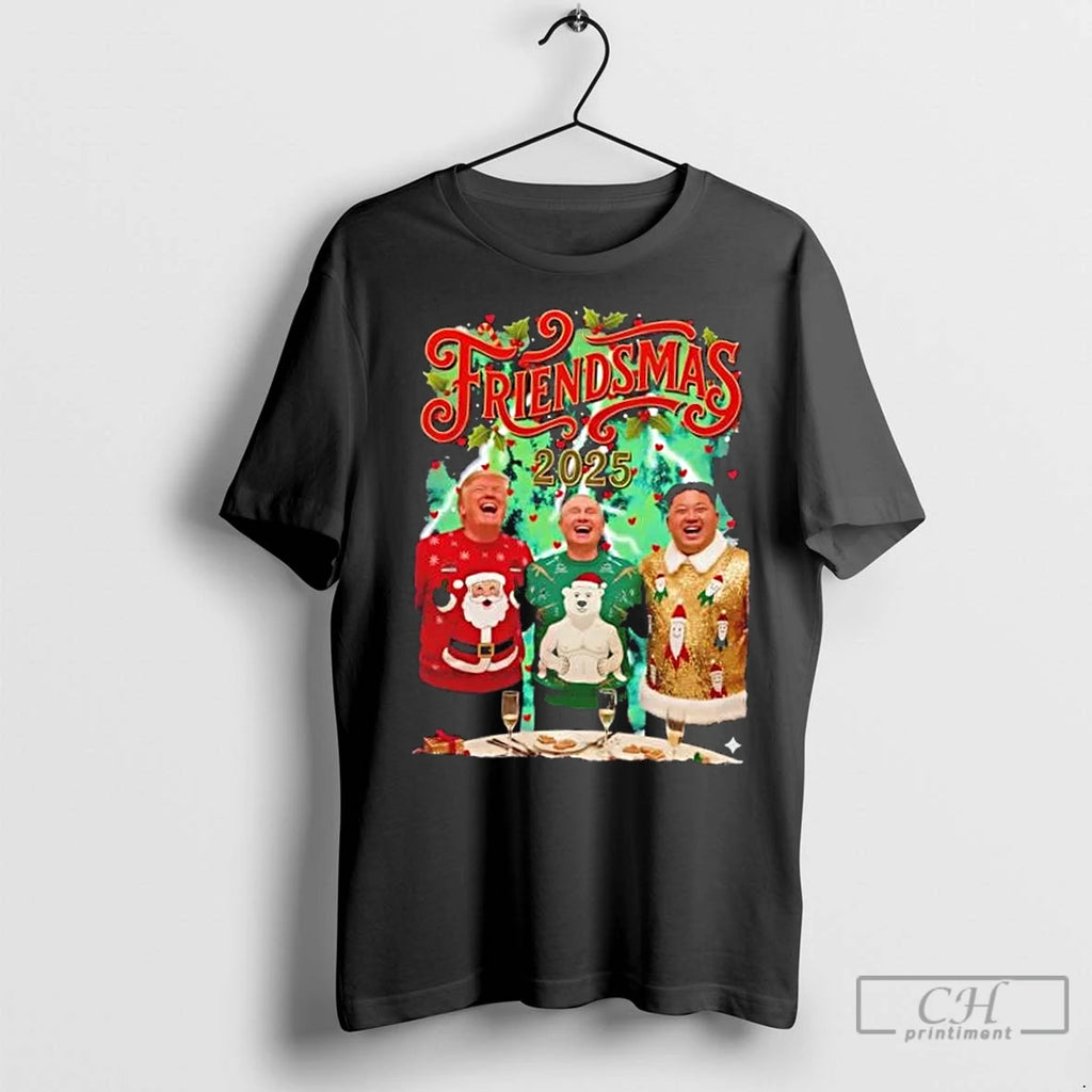 Classic Trump Putin And Kim Jong Un Friendsmas Christmas