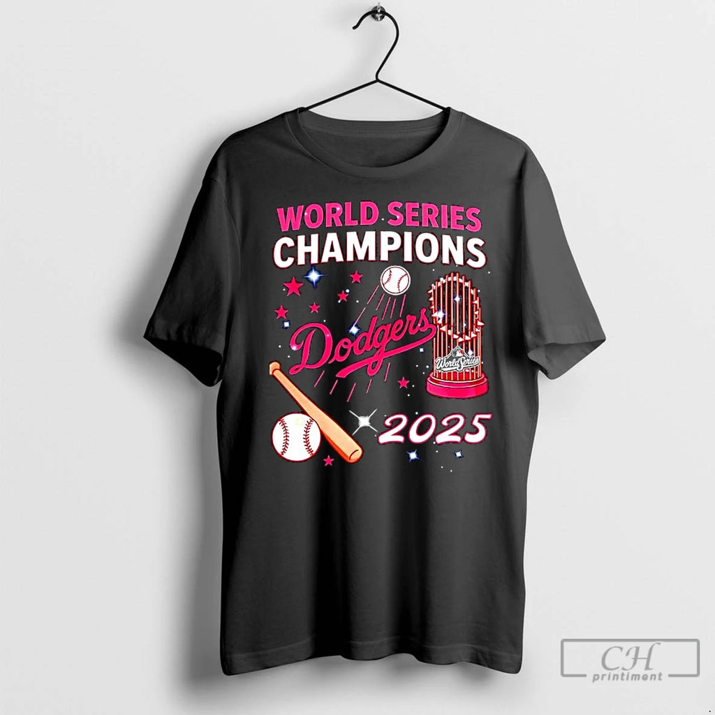 Classic World Series Champions Dodgers 2025 Commemorative Graphic