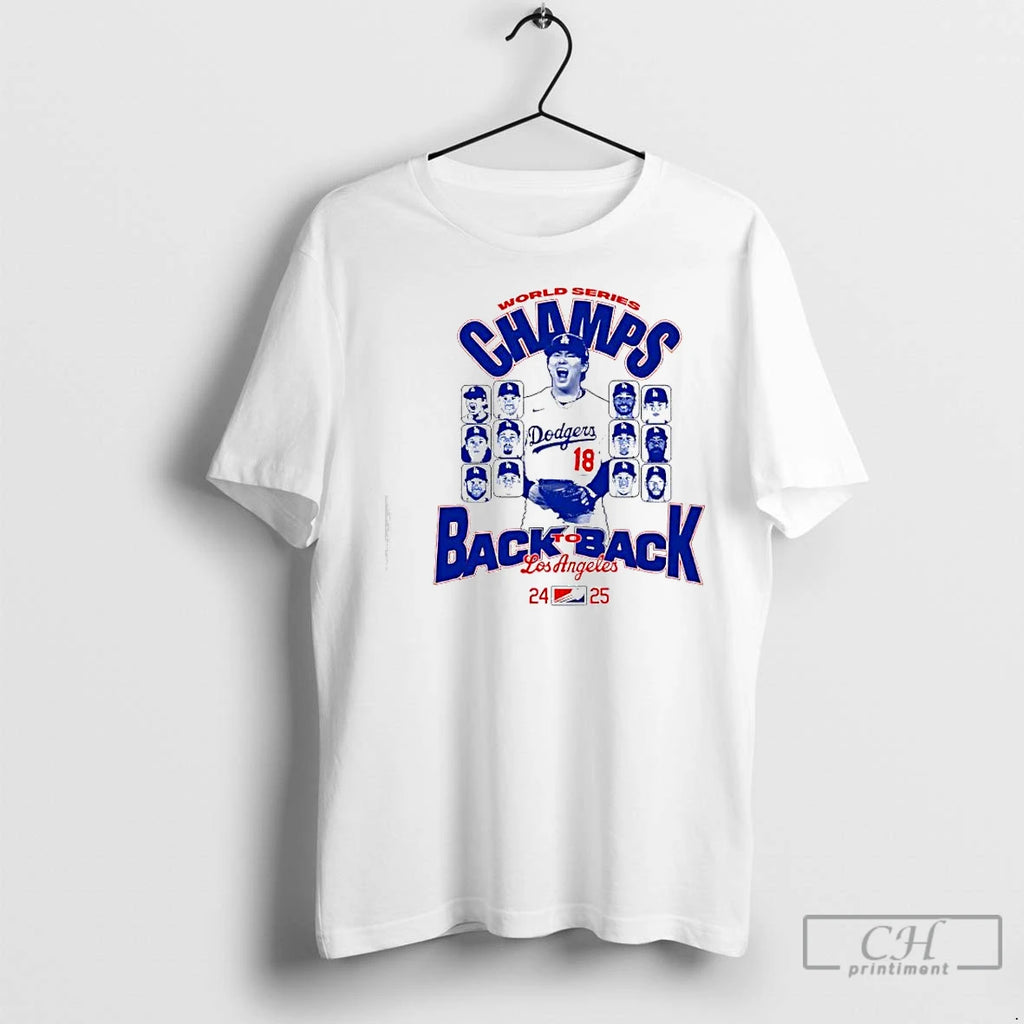 Classic World Series Champs Los Angeles Dodgers Back To Back Players