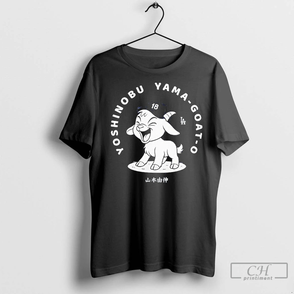 Classic Yoshinobu Yamamoto Goat O Los Angeles Dodgers Graphic