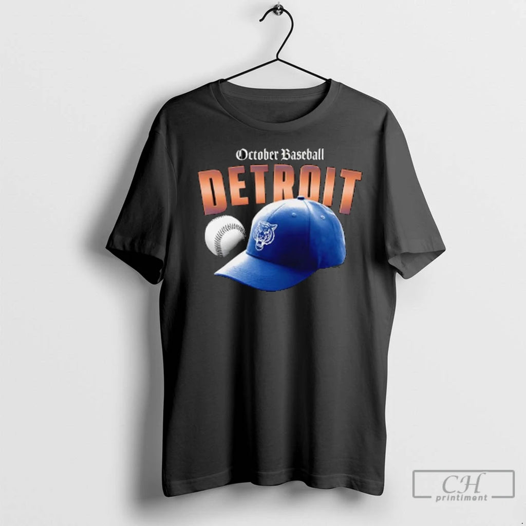 Detroit Tigers Playoffs 2025 October Baseball Hat Logo