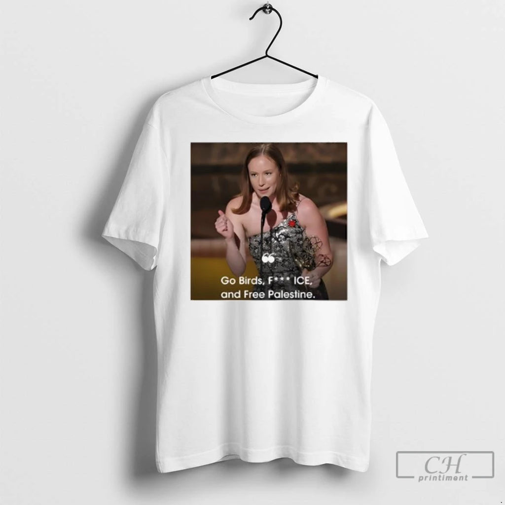 Hannah Einbinder Go Birds Fuck Ice And Free Palestine Ladies