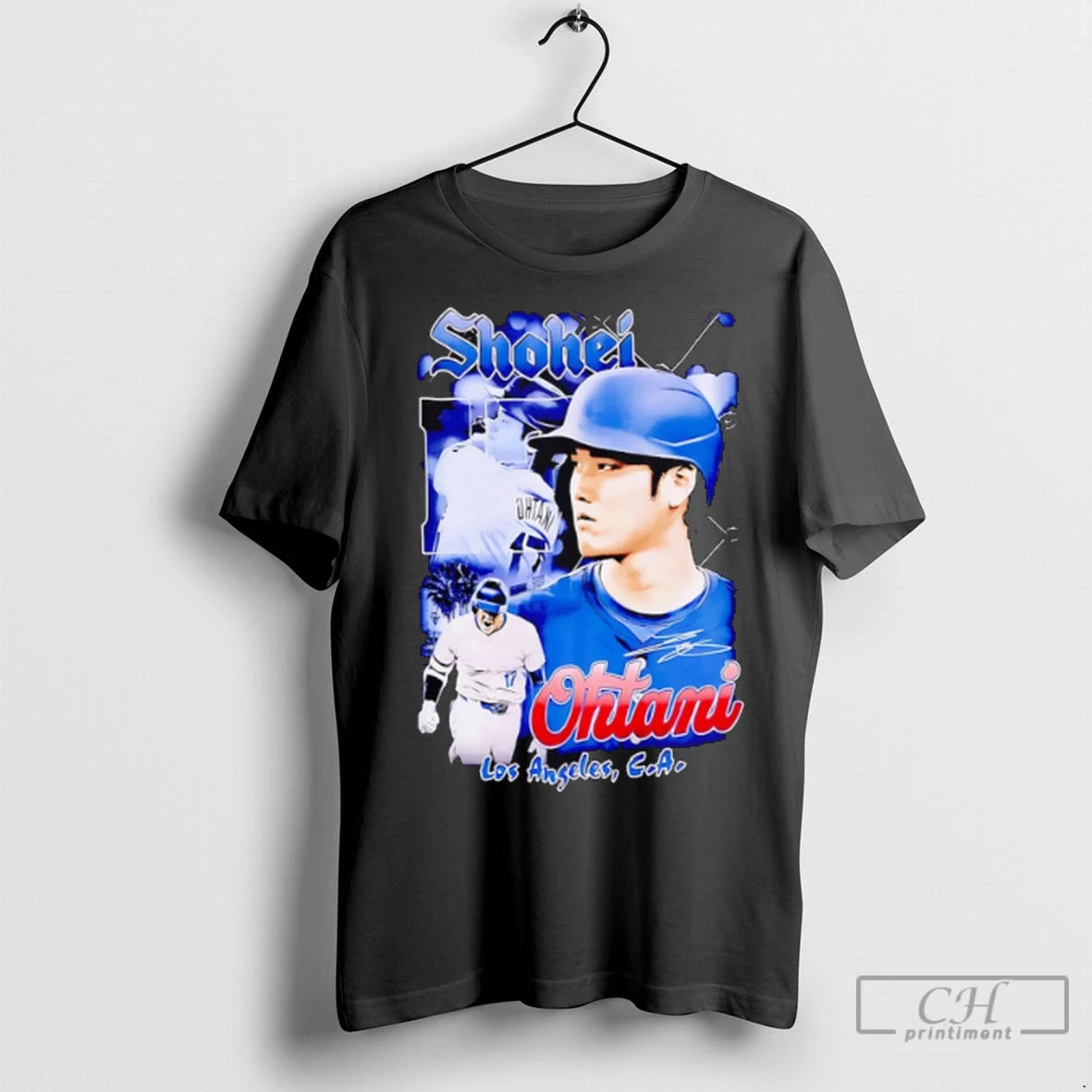 Los Angeles Dodgers Shohei Ohtani Collage Graphic Vintage