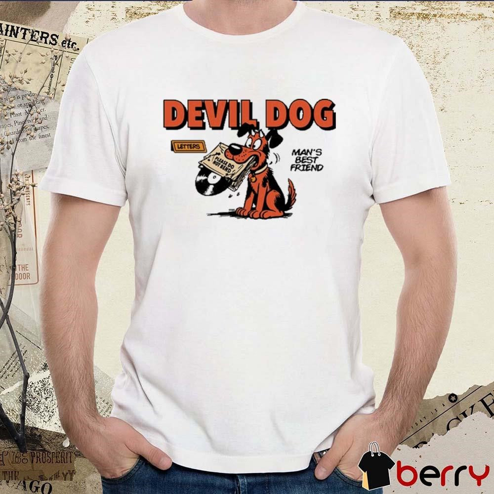 2024 Devil Dog Man’s Best Friend Please Do Not Bend t-shirt