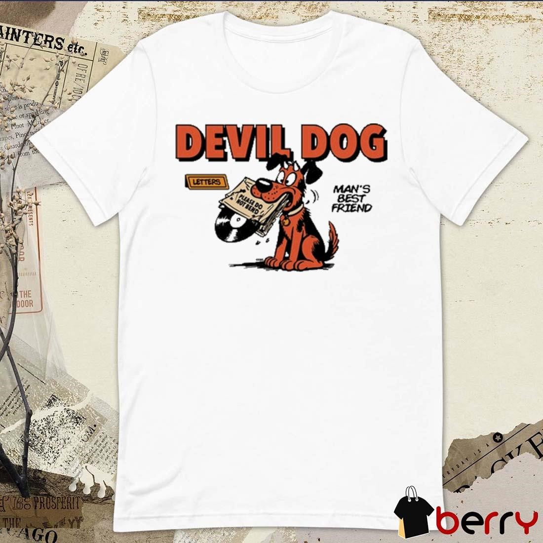 2024 Devil Dog Man’s Best Friend Please Do Not Bend t-shirt