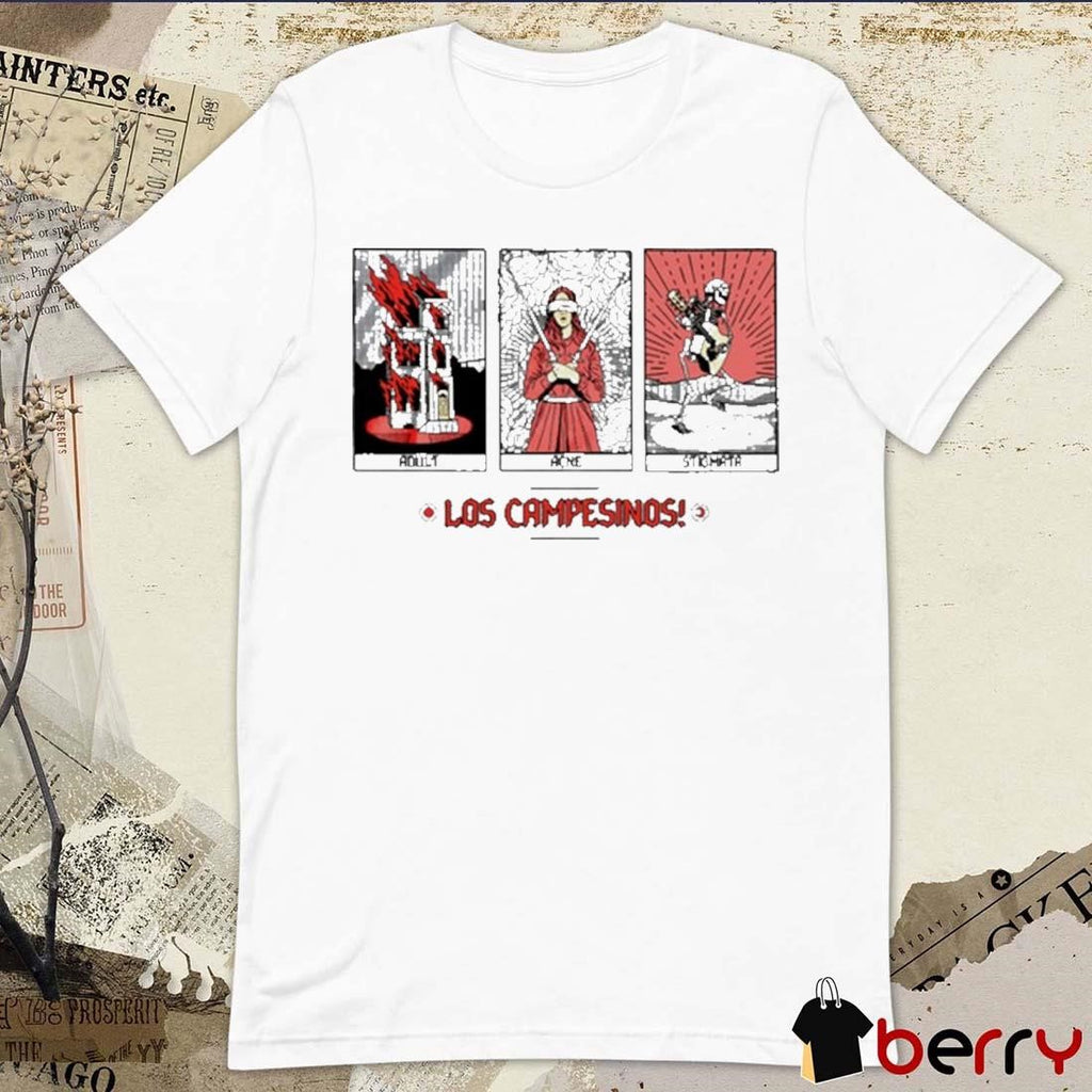 2024 Los Campesinos Mortal Joy Tour Adult Acne Stigmata t-shirt