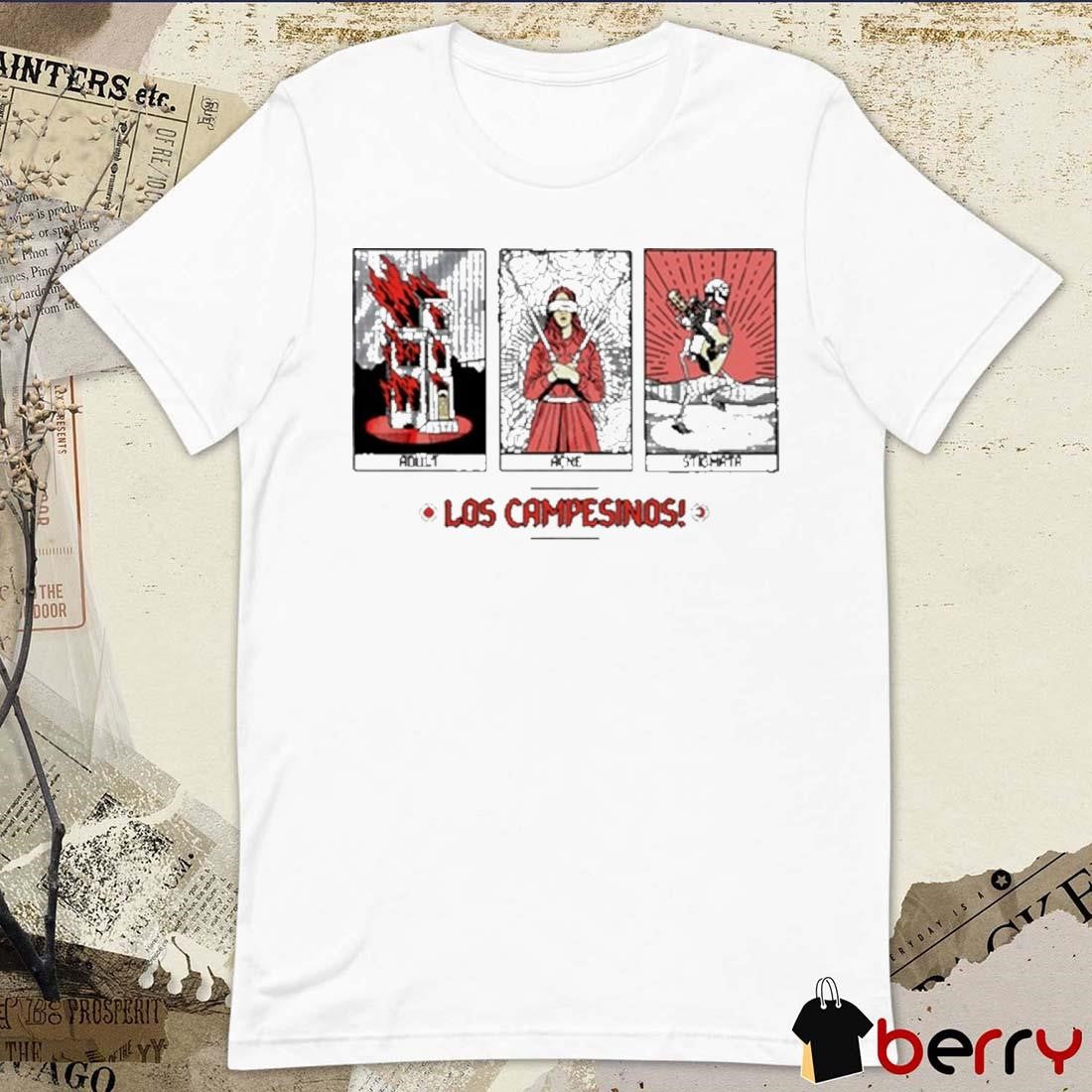 2024 Los Campesinos Mortal Joy Tour Adult Acne Stigmata t-shirt