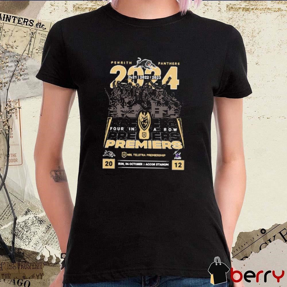 2024 Penrith Panthers Four In A Row Premiers Team Photo t-shirt