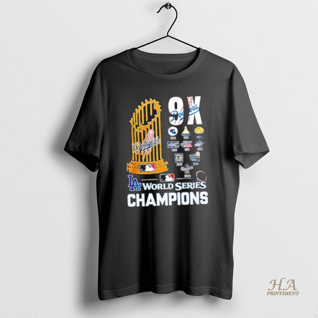 Official 2025 9x World Series Champions Los Angeles Dodgers Baseball