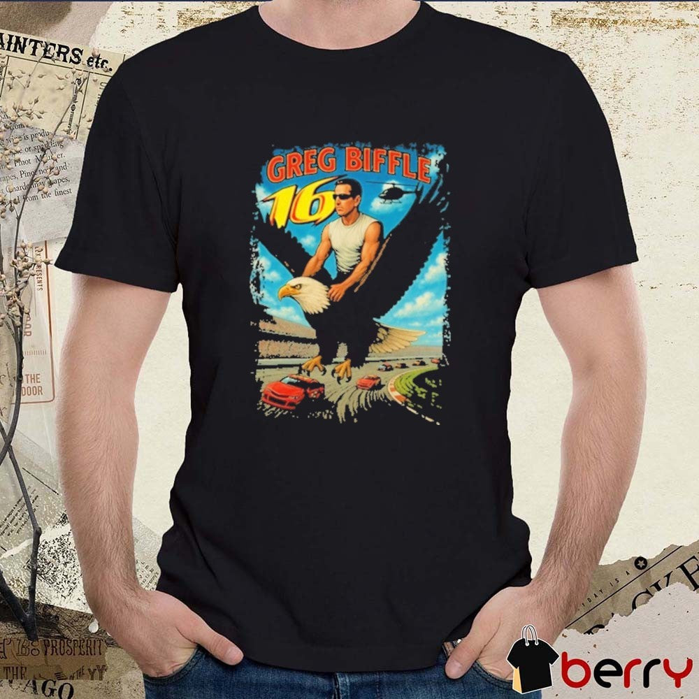 2025 Greg Biffle Freedom 500 Eagle NASCAR t-shirt