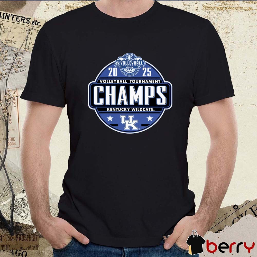 2025 Kentucky Wildcats SEC Volleyball Tournament Champions t-shirt