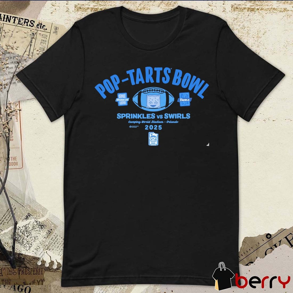 2025 Pop-Tarts Bowl 2-Team Sprinkles vs Swirls Camping World Stadium Orlando t-shirt