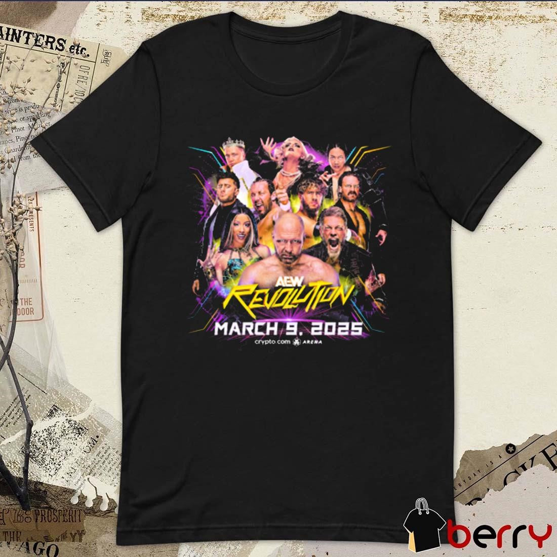 AEW Revolution March 9 2025 Graphic Poster t-shirt