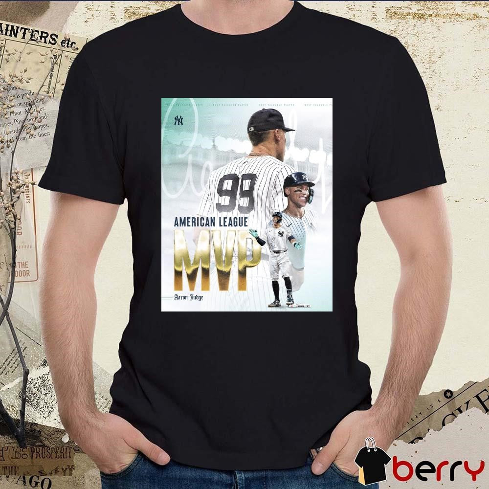 Aaron Judge Unanimous 2024 American League MVP New York Yankees MLB Poster t-shirt