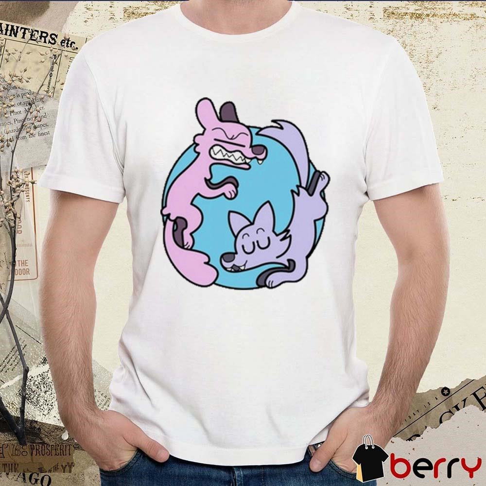 Ac Stuart Two Wolves Painting t-shirt