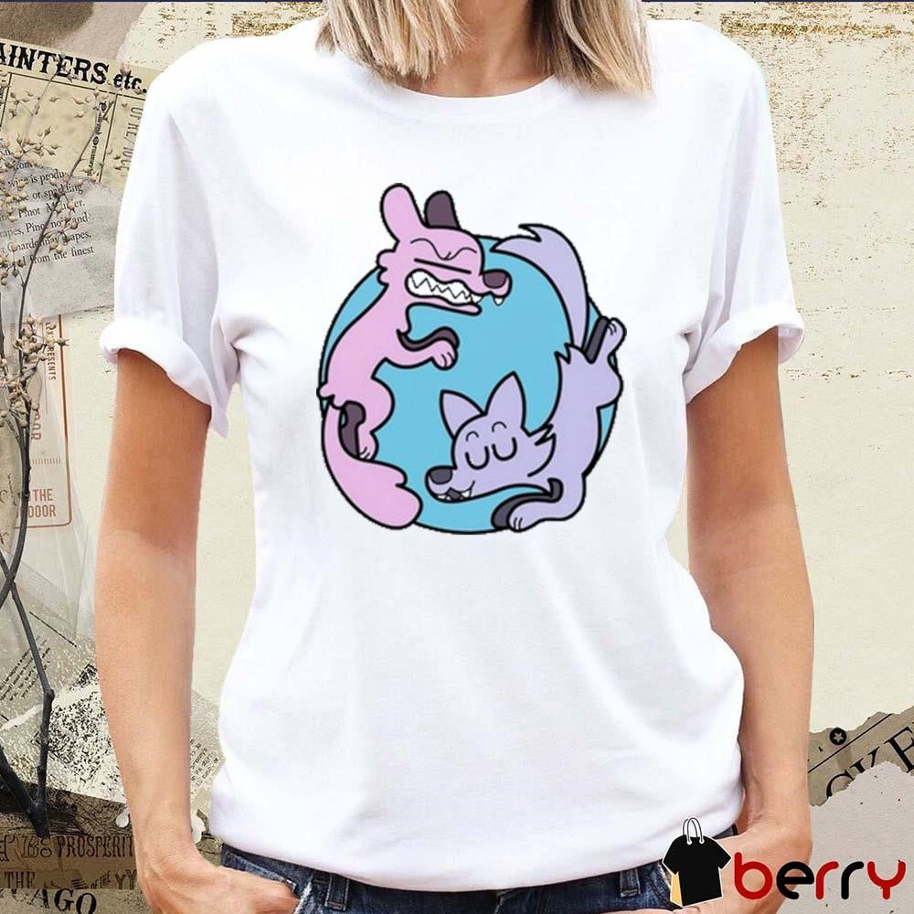 Ac Stuart Two Wolves Painting t-shirt