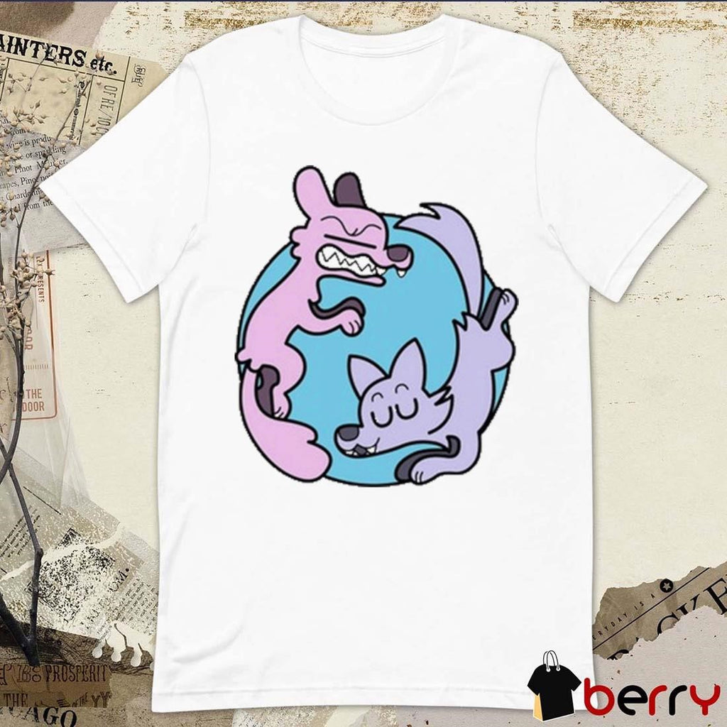 Ac Stuart Two Wolves Painting t-shirt