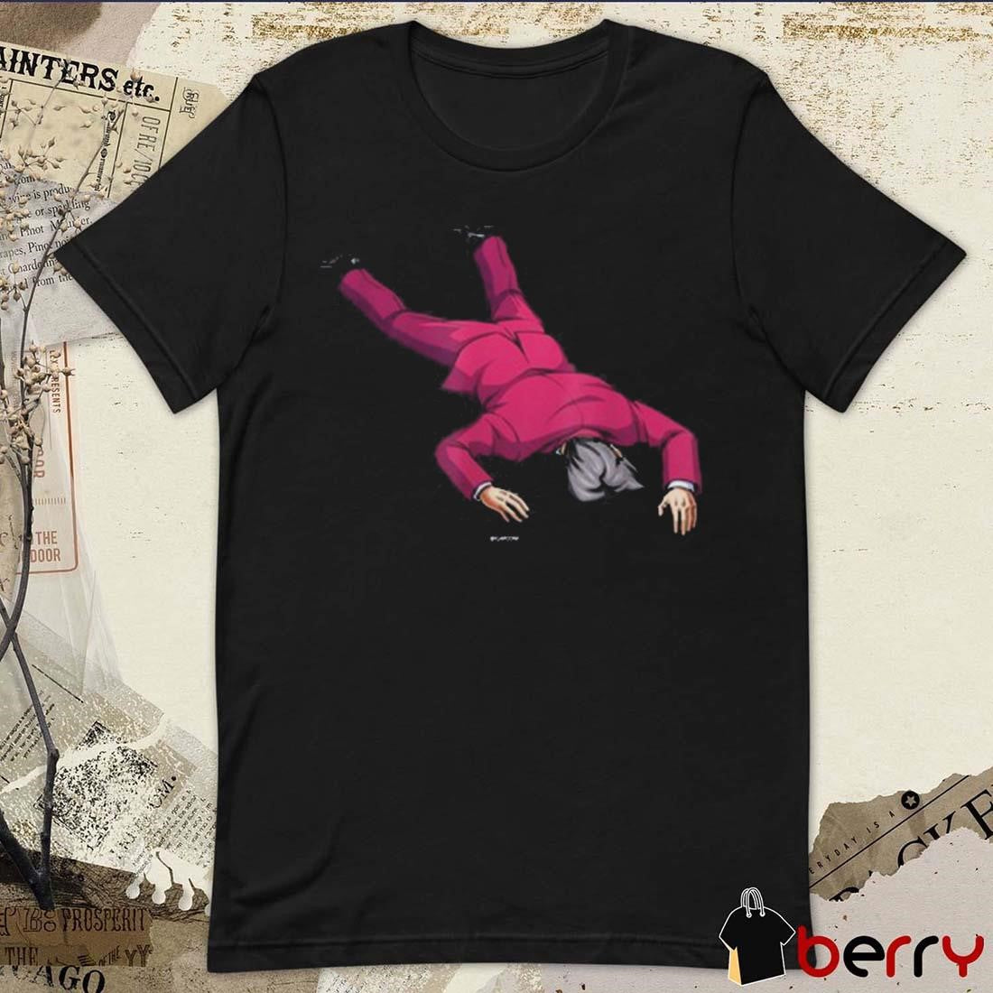 Ace Attorney Investigations Collection Faceplant Edgeworth t-shirt