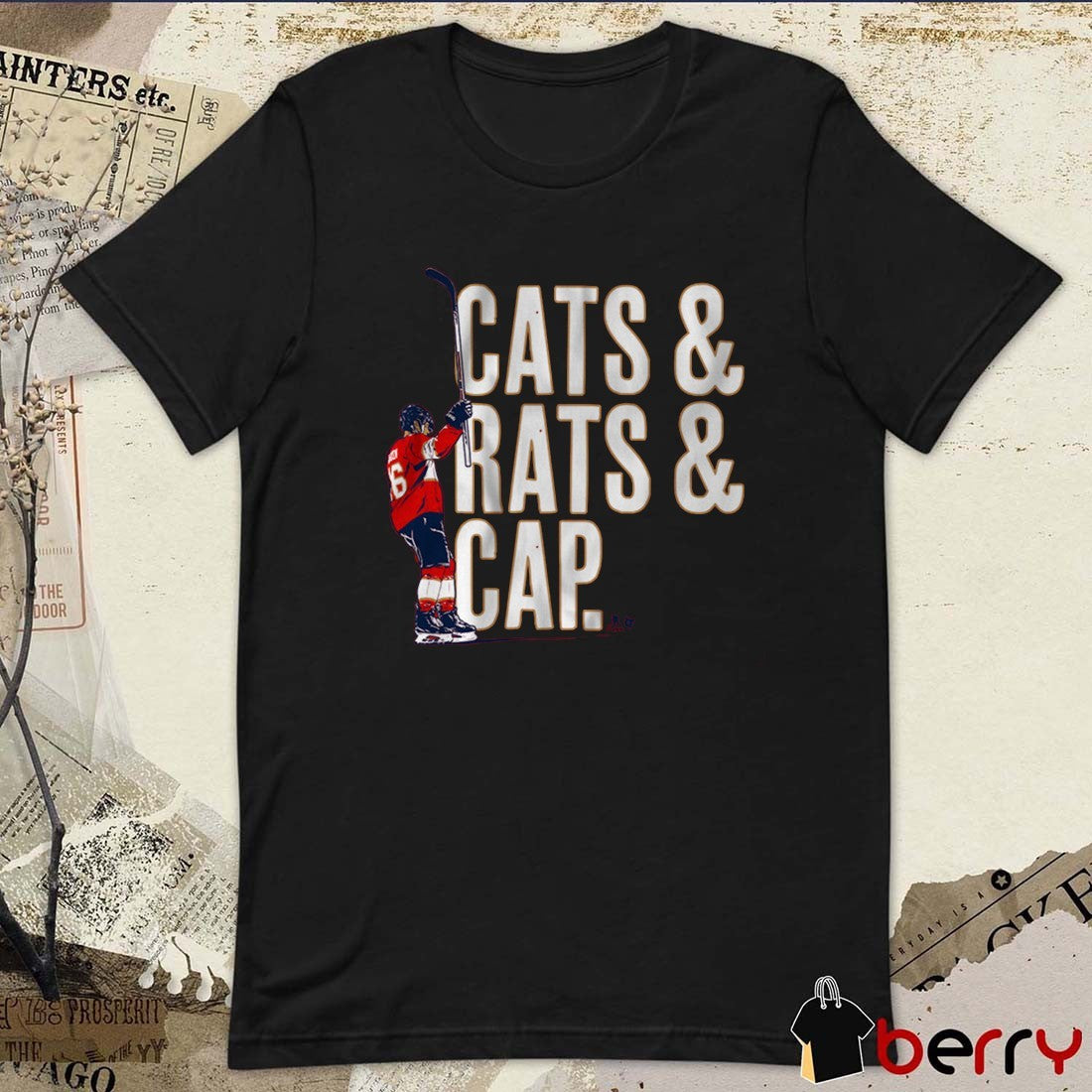 Aleksander Barkov Cats and Rats and Cap Florida Panthers Hockey t-shirt