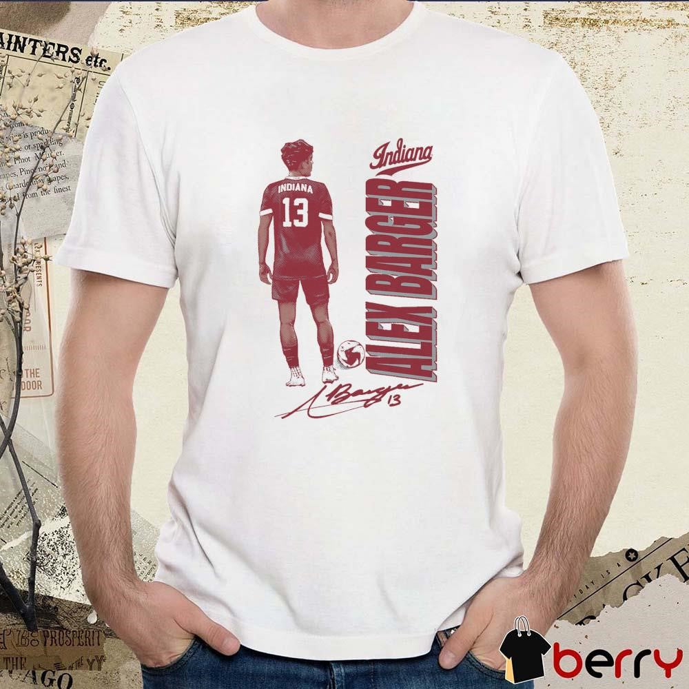 Alex Barger Indiana Soccer Signature Graphic t-shirt
