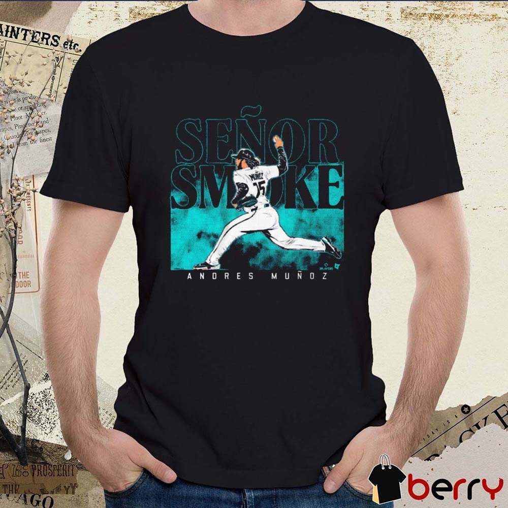 Andres Muñoz Señor Smoke Seattle Mariners MLB Graphic t-shirt