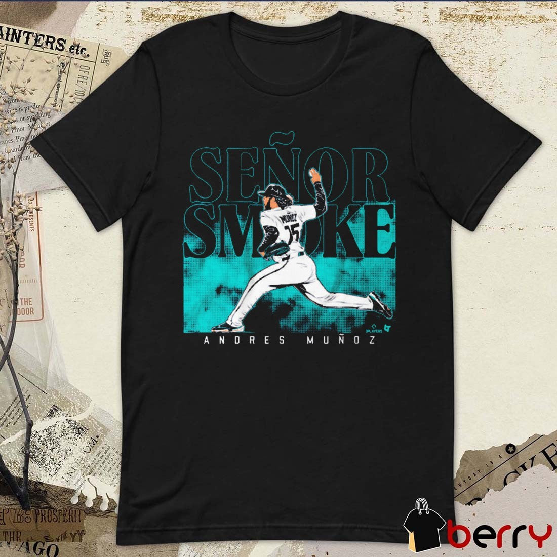 Andres Muñoz Señor Smoke Seattle Mariners MLB Graphic t-shirt