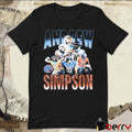 Andrew Simpson Boise State Broncos 90s Throwback Graphic t-shirt