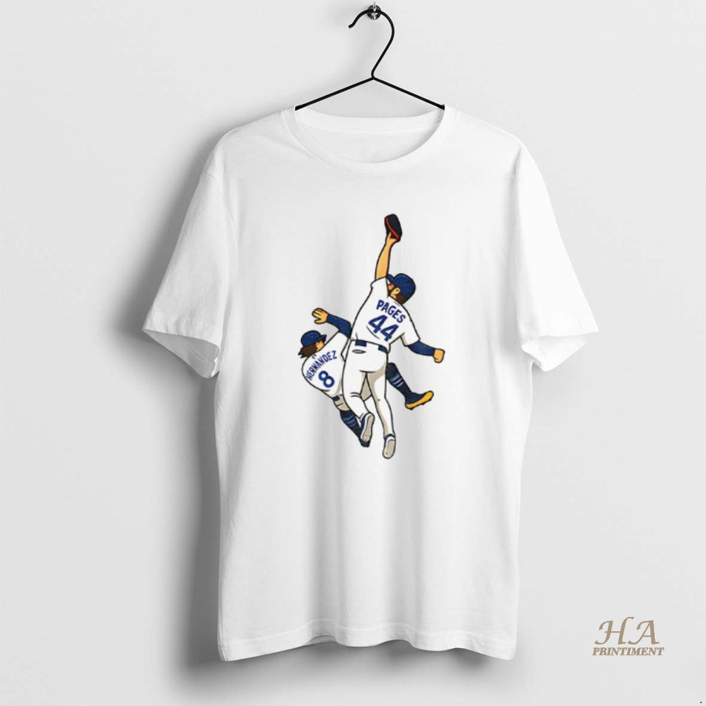 Official Andy Pages Catch Cartoon Dodgers World Series Game 7 Saving The Catch