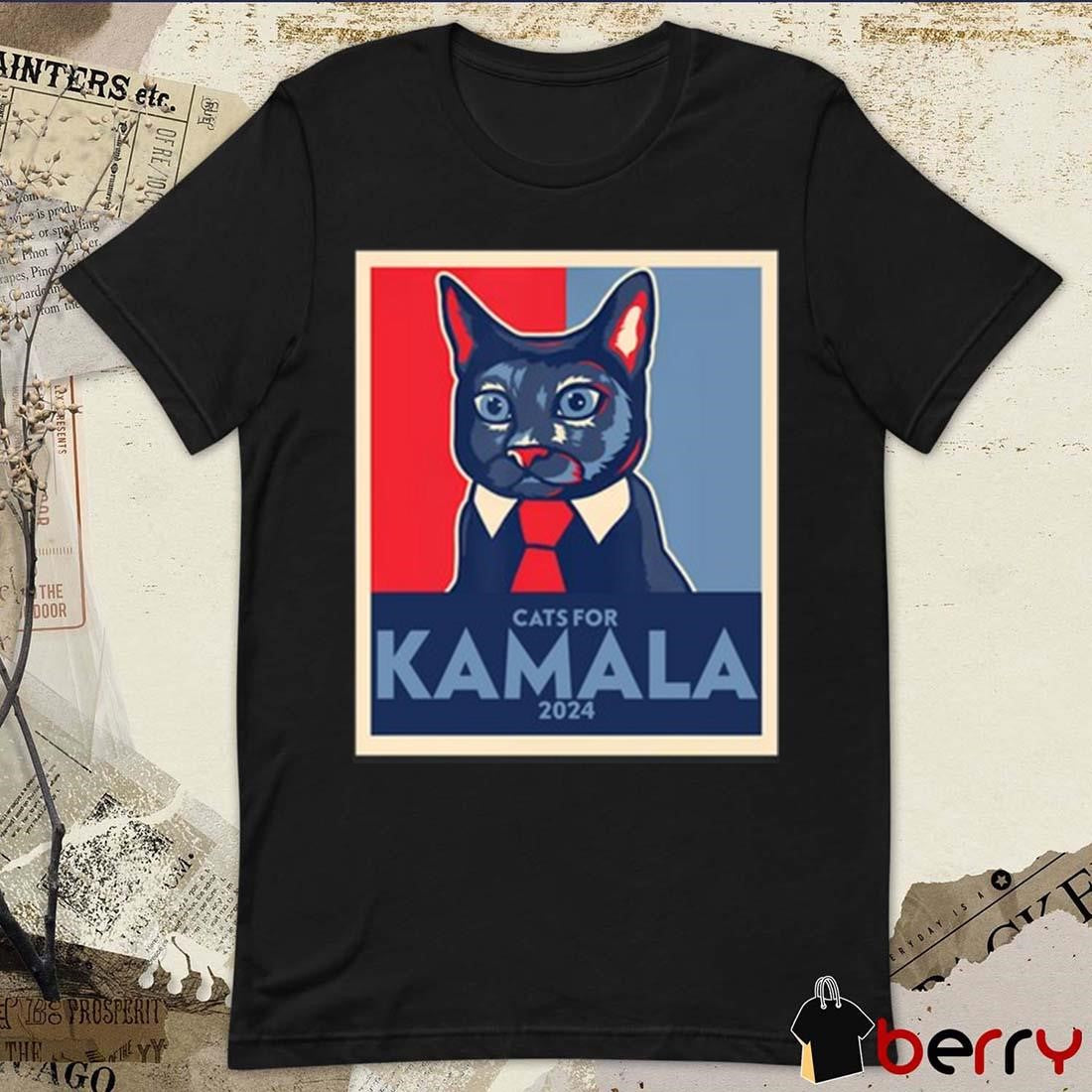 Anne Burrell Cat For Kamala Harris 2024 Retro t-shirt