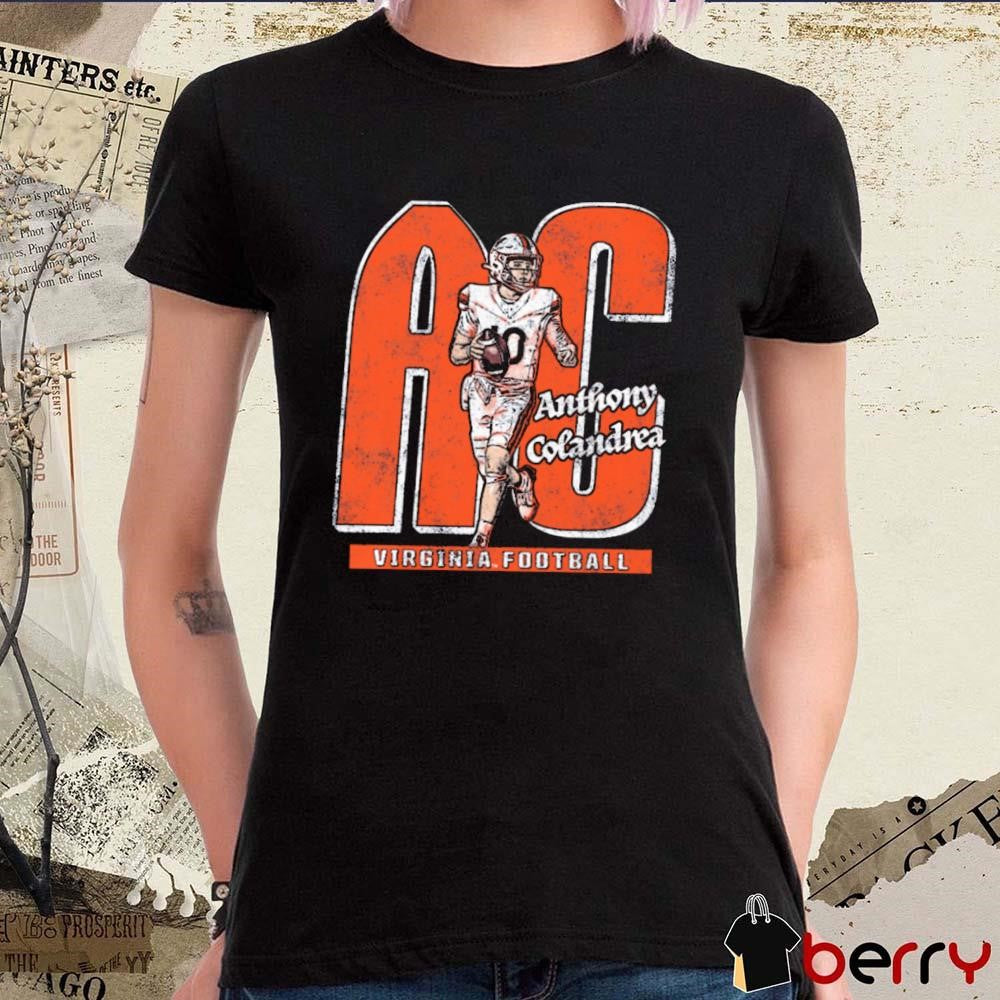 Anthony Colandrea AC Virginia Cavaliers Football 90s Graphic t-shirt