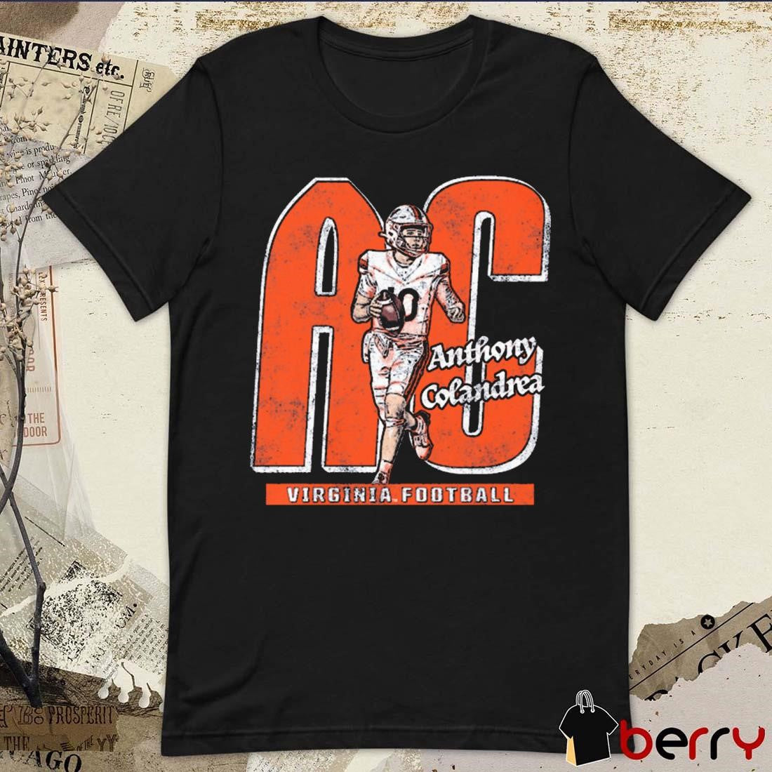 Anthony Colandrea AC Virginia Cavaliers Football 90s Graphic t-shirt