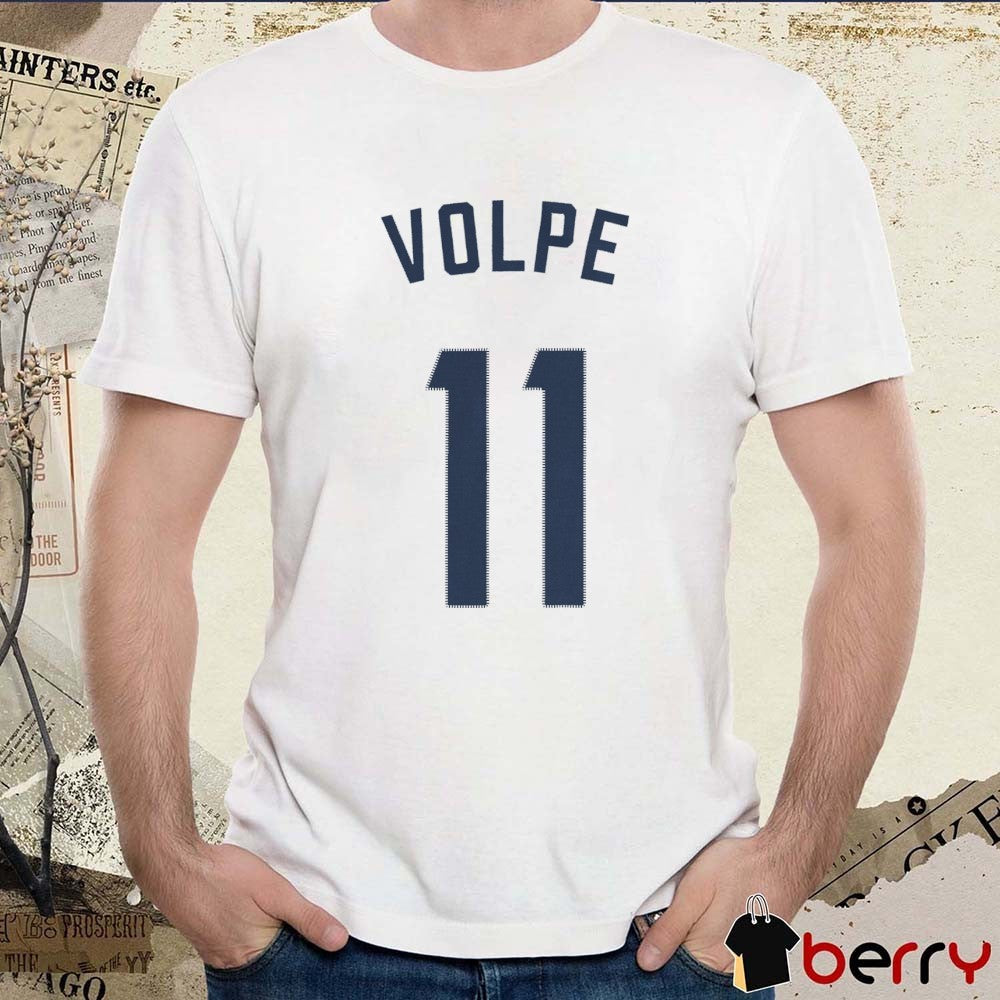 Anthony Volpe Number 11 New York Yankees MLB Baseball 2025 t-shirt