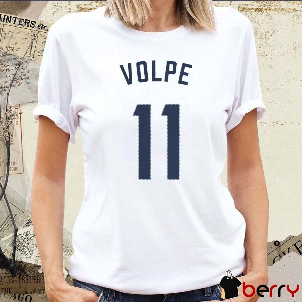 Anthony Volpe Number 11 New York Yankees MLB Baseball 2025 t-shirt