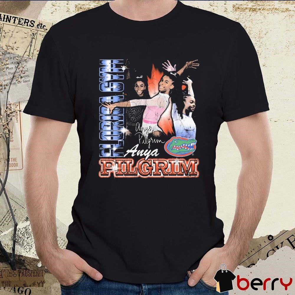 Anya Pilgrim Florida Gators Gymnastics Signature 90s Graphic t-shirt