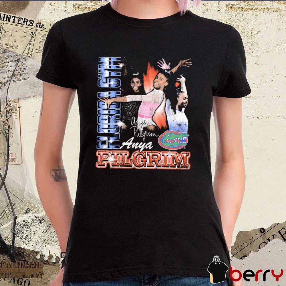 Anya Pilgrim Florida Gators Gymnastics Signature 90s Graphic t-shirt