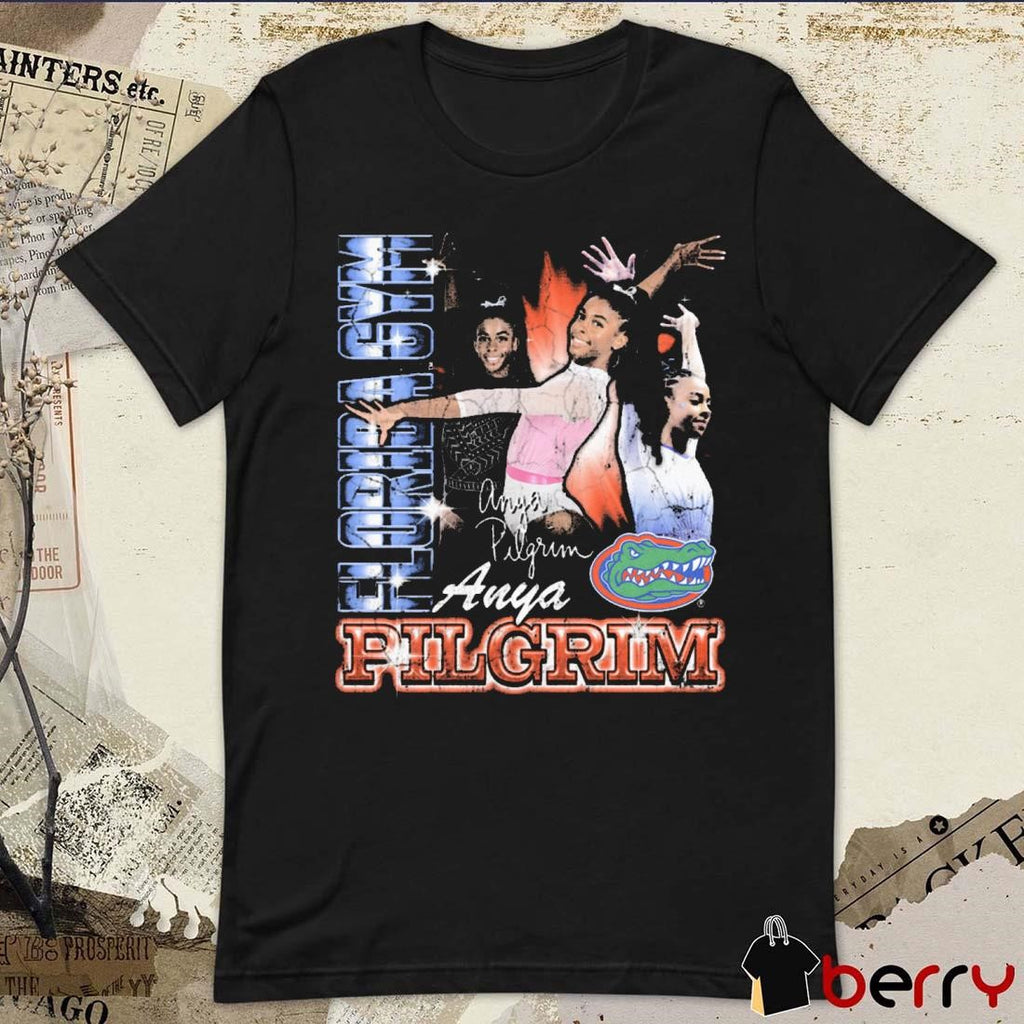 Anya Pilgrim Florida Gators Gymnastics Signature 90s Graphic t-shirt