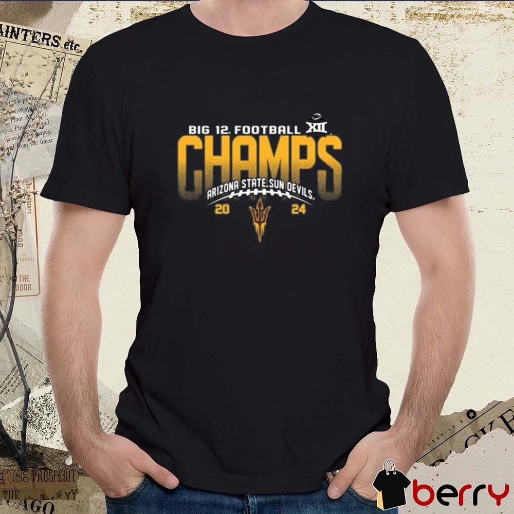 Arizona State Sun Devils 2024 Big 12 Football Champions t-shirt
