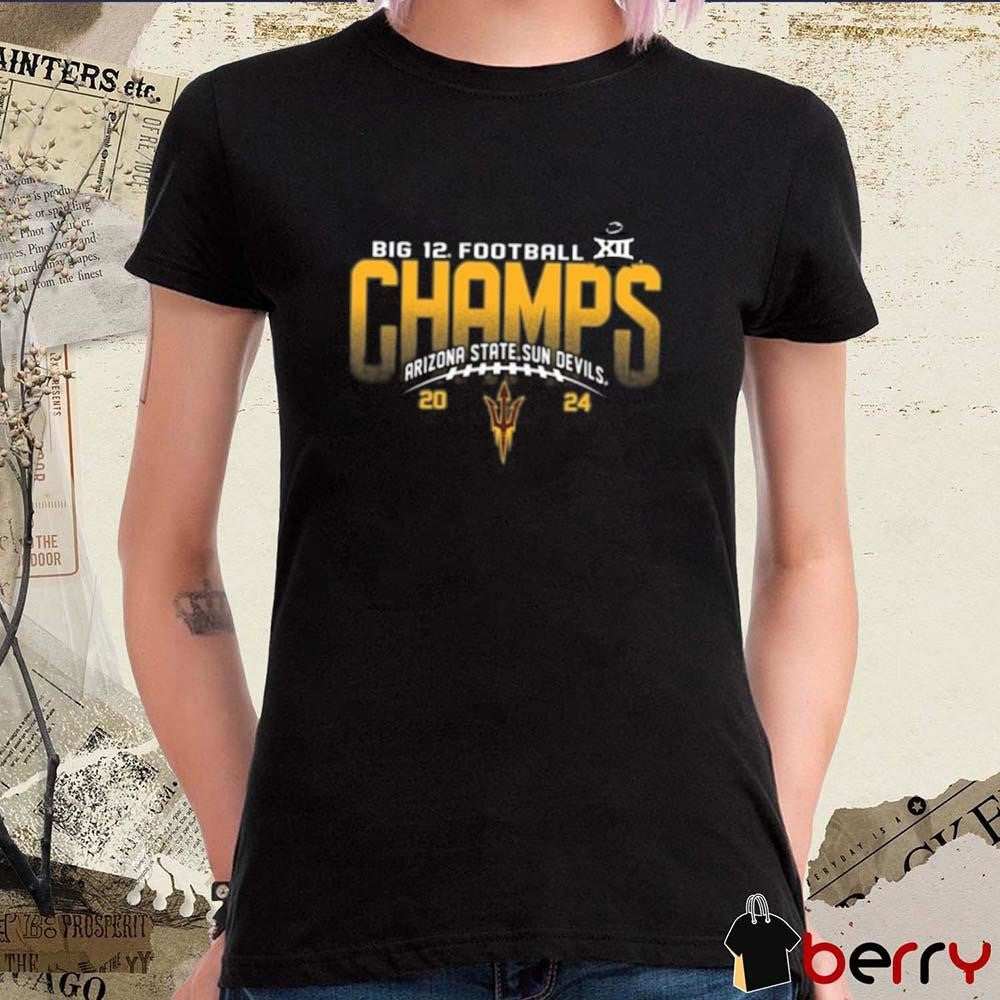 Arizona State Sun Devils 2024 Big 12 Football Champions t-shirt