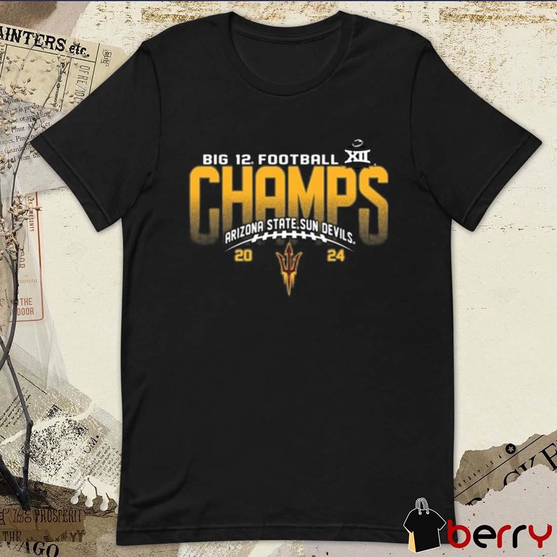 Arizona State Sun Devils 2024 Big 12 Football Champions t-shirt