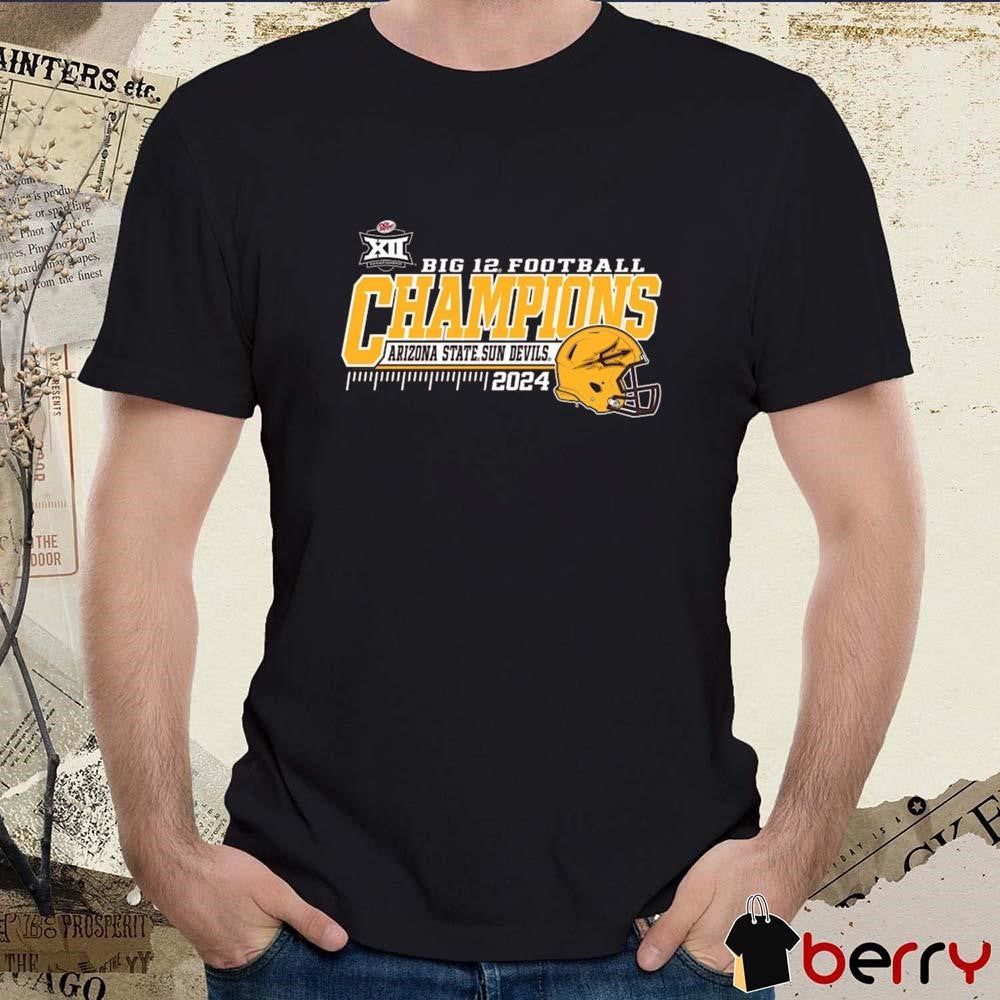 Arizona State Sun Devils 2024 Big 12 Football Conference Champions Locker Room t-shirt
