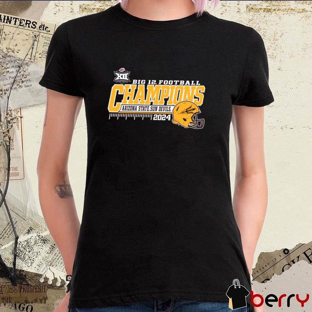 Arizona State Sun Devils 2024 Big 12 Football Conference Champions Locker Room t-shirt